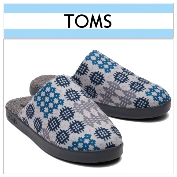 Toms Harbor Slippers Shoes Frost Grey Snowdon Repreve Ltd Edition Sherpa Footbed - Picture 7 of 9